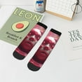 thumbnail image 7 of Pofeuu Surreal Pink Headphones Print 30cm Socks, Adult Running Hiking Socks for Youth and Adult, 7 of 7