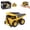 Dump Truck, variant on Wiggos Mini Excavator Toy, 1:64 RC Construction Vehicle Set, 2.4GHz Mini Remote Control Excavator Dump Truck Bulldozer Forklift, Remote & APP Dual Control, Lights Sounds, Rechargeable
