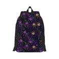 thumbnail image 3 of Daiia Multi-colored Spiders Vintage Canvas Backpack for Men and Women ,Hiking Backpack,Travel Laptop Bag for School,Large Capacity Backpack, 3 of 8