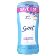 thumbnail image 2 of Secret Invisible Solid Antiperspirant and Deodorant, Clean Lavender Scent, Twin Pack, 2.6 oz, 2 of 9