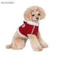 thumbnail image 6 of BadPiggies Pet Dog Autumn Winter Warm Fleece Vest Reflective Harness Dog Clothes with Leash Rope (L, Red), 6 of 7