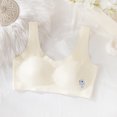 thumbnail image 2 of Xfvqtps Girls Bras with Padded Fixed Cup Seamless Ice Silk Cooling Training Bra for Teen Cute Dolphin Print Comfortable Breathable Girls Bras for 12-18 Years Beige, 2 of 5