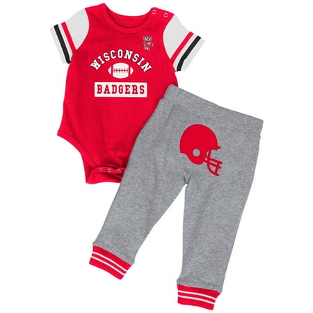- Wisconsin Badgers Colosseum Infant Boys MVP One Piece Outfit and Sweatpants Set