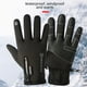 thumbnail image 2 of Guantes de terciopelo para exteriores para hombre, cálidos, impermeables, resistentes al viento, para ciclismo, deportes, pantalla táctil, para conducción de motocicletas y mujeres, antideslizantes, 2 of 6