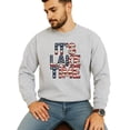 thumbnail image 2 of I'ts Lake Time Patriotic Sweatshirt for Men, Women, Teens and Youth and Toddlers American Flag Pullover Gray Sweatshirt Adult X-Large, 2 of 4