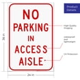 thumbnail image 3 of Maryland Handicap Parking Sign, No Parking In Access Aisle Sign, 24x36 Corrugated Plastic, 3 of 7