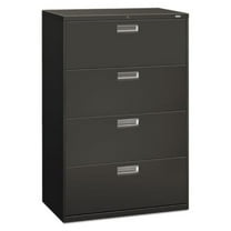 4 File Drawers Brigade 600 Series Lateral File, Charcoal
