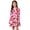Hot Pink, variant on THDHVS Girls Long Sleeve Dress,Girls Heart Print Long Sleeve Dress Round Neck Casual Comfort Fall Winter,Dresses for Girls 4-5 Years