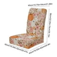 thumbnail image 3 of Stretch Halloween Chair Cover - Spooky Print Elastic Seat Slipcover Universal Fit Dining Office Chair Protector Washable Decor(Beige), 3 of 6
