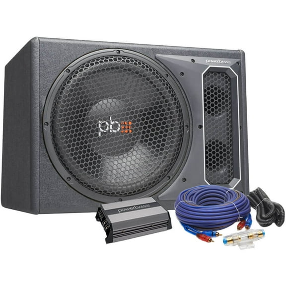 PowerBass 12 inch Single Subwoofer System with Amplifier