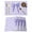 Purple, variant on Cute Bow Placemats Set of 6, Blue Bowknot Minimalist Solid Color Placemats for Dining Table, Place Mats for Kitchen Tabletop, Waterproof Wipeable Dining Table Mats Set