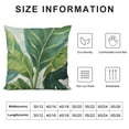 thumbnail image 5 of PRATYUS Outdoor Waterproof Throw Pillow Covers  Green Tropical Leaves Pillow Covers Monstera Palm Leaf Decorative Cushion Case for Couch Garden Tent Balcony White, 5 of 5