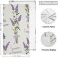 thumbnail image 2 of Dreamtimes Lavender Soft Hand Towels 2-Piece Absorbent Bath Towel Decorative Fingertip Towels for Bathroom Gym Spa Hotel Beach Swimming Pool,14.4" x 28.3", 2 of 7