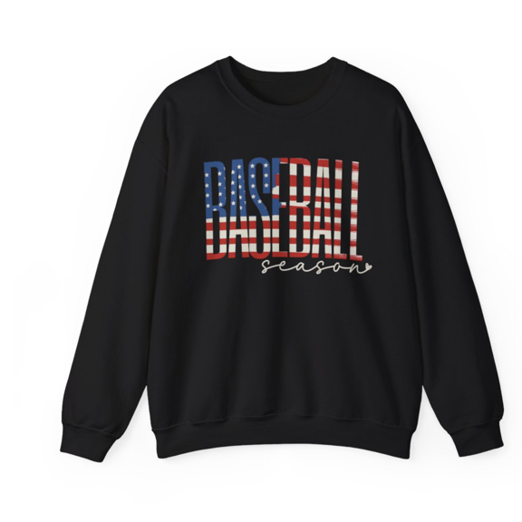 USA Baseball Season Sweatshirt, American Baseball Shirt, Patriotic Shirt