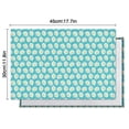 thumbnail image 5 of Turquoise Daisy Flower Floral Pattern Summer Placemats Table Placemats Set Of 6-Linen Kitchen Washable Placemats Table Mats 11.8"x17.7" Non-Slip Heat Resistant, 5 of 5
