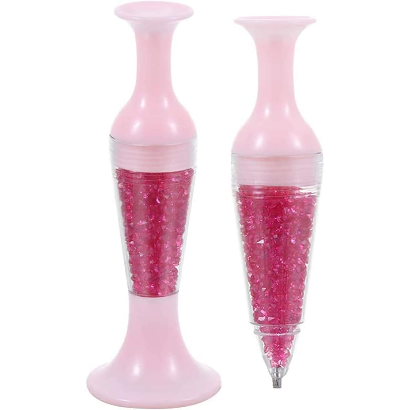 Diamond Tool Pens, Diamond Art Pen Flower Pot Shaped Point Drill Pen Nail Point Pen Diamond Dotting Tool for Nail Art Crafts Making