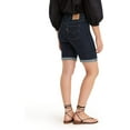 thumbnail image 3 of Levis Womens Bermuda Short Standard 24 Royal Rinse - Dark Indigo Waterless, 3 of 4