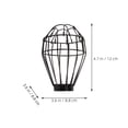 thumbnail image 2 of Black Iron Wire Anti-Scald Net for Reptile Heat Lamp Cover with Mesh Cage Design for Kitchen 2pcs, 2 of 8