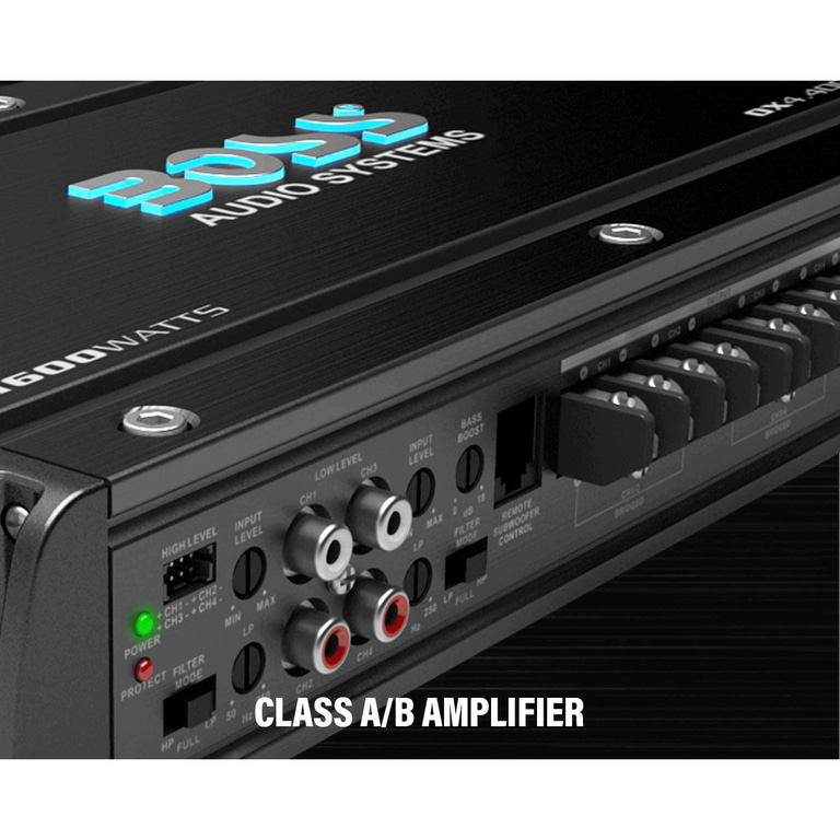 BOSS Audio OX4.400 4 Channel Car Amplifier, 1600 Watts, MOSFET Power, Bridgeable BOSS Audio OX4.400 4 Channel Car Amplifier, 1600 Watts, MOSFET Power, Bridgeable