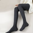 thumbnail image 2 of Extra Long Socks Thigh High Cotton Socks Extra Long Knee Boot Stockings for Women-Style 2, 2 of 5