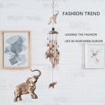thumbnail image 5 of Elephant Chimes for Elephant Windchimes Decoration Garden Decor,4 Aluminum Tube Windchime With S Hook Memorial Wind,1 * Wind chime,Retro Gold, 5 of 6