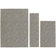 Garland Rug Classic Berber Area Rug 3 Piece Set (4 ft. 11 in x 7 ft., 3'x4', 2' x 5') Earth Tone