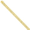 Primal Gold 14 Karat Yellow Gold 9.7mm Hand-polished Flat Beveled Curb Chain