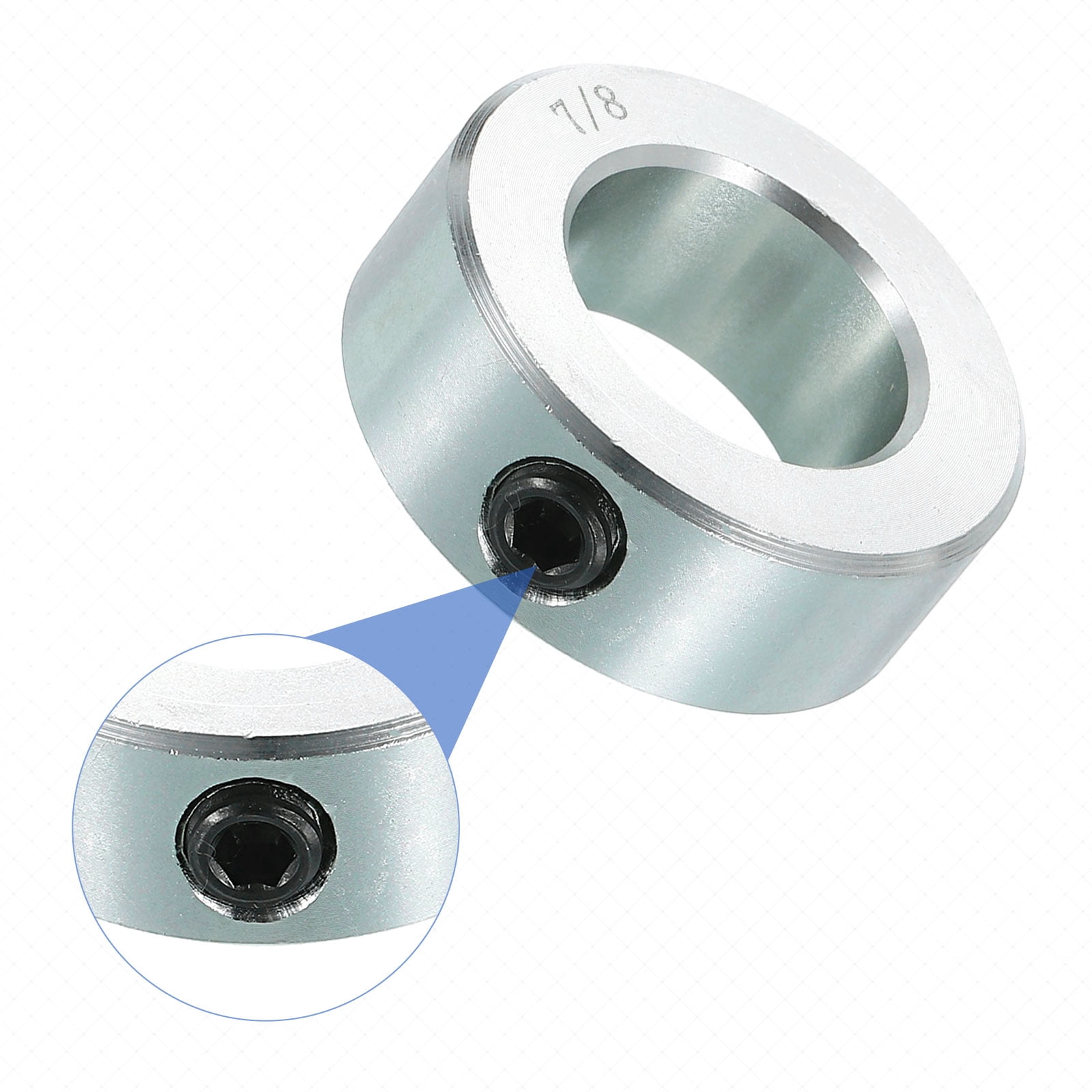 8pcs Set Screw Collars 7/8" Bore Carbon Steel Shaft Collars, 1-1/2" OD, 9/16" Width Lock Axle Collar Clamp
