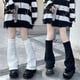 thumbnail image 1 of Calcetines de pierna ancha para mujer, otoño e invierno, con mangas de cuerno, calcetines de invierno jk por encima de la rodilla, calcetines negros de primavera y otoño, calcetines largos apilados, 1 of 5
