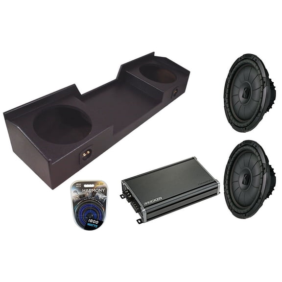Kicker Chevy 99-06 43CVT124 12" 400W Sub, 46CXA12001 2400W Amp & Sub Box