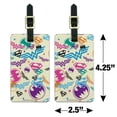 thumbnail image 6 of Justice League Colorful Logos Luggage ID Tags Suitcase Carry-On Cards - Set of 2, 6 of 6