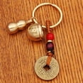 thumbnail image 2 of New brass miniature jar with a hundred blessings, handmade treasure basin keychain pendant, zodiac animal, hot-selling wholesale item for street vendors., 2 of 2