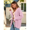 thumbnail image 5 of Women's Cardigan 2023 Open Front Oversized Button Lightweight Sweaters V Neck Loose Cardigans Knit Outwear, 5 of 14