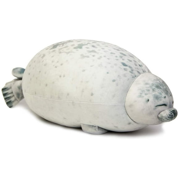 12 Inch Cute Blob Seal Pillow, Chubby Seal Plush Hug Pillow Soft Stuffed Animal Toy, Adorable Birthday Gifts Christmas Gifts - 12 Inch White Seal