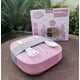 thumbnail image 2 of Lonchera Infantil con Cubiertos, 3 Compartimentos, Porciones Ideales, Bandeja de Plástico Extraíble sin BPA, a Prueba de Fugas, Pink, 2 of 5