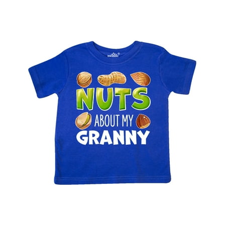 

Inktastic Nuts About My Granny Peanut Almond Pistachio Gift Toddler Boy or Toddler Girl T-Shirt