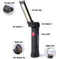 thumbnail image 1 of Lampe de Travail Led Lampe Torche Baladeuse Led Lampe Atelier Led Rechargeable Lampe D'Inspection Base Magnétique 5 Modes pour Garage, Camping, D'Urgence Gros, 1 of 5