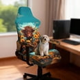 thumbnail image 3 of Liuqpwys Highland Cow 4 PCS Gaming Chair Cover Fashion Rotating Backrest and Seat Protectors Anti-Slip Sunflower Gaming Chair Covers Set for Home, Shop, Office, 3 of 8