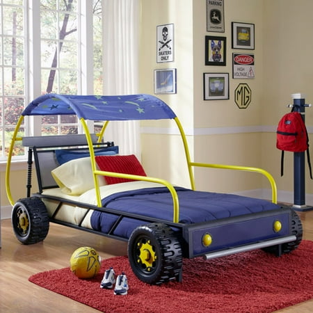 Powell Furniture Twin Dune Buggy Car Bed With Wheels Powell Furniture Twin Dune Buggy Car Bed With Wheels