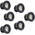thumbnail image 1 of 6 Pack Mini Black LED Recessed Ceiling Spotlights Mini LED Spotlight for Cabinet Ceiling Light, 3W, Warm White, 1 of 5