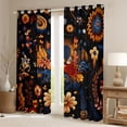 thumbnail image 2 of Feelyou Western Mandala Floral Black Out Curtains, Rustic Farmhouse Curtains Pack of 2 (42x63 Each), Retro Bohemian Style Bedroom Curtains, Window Curtains Bedroom Decor, 2 of 6