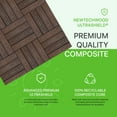 thumbnail image 2 of UltraShield Naturale 1 ft. x 1 ft. Quick Deck Outdoor Composite Deck Tile in California Redwood (10 sq. ft. per Box), 2 of 4