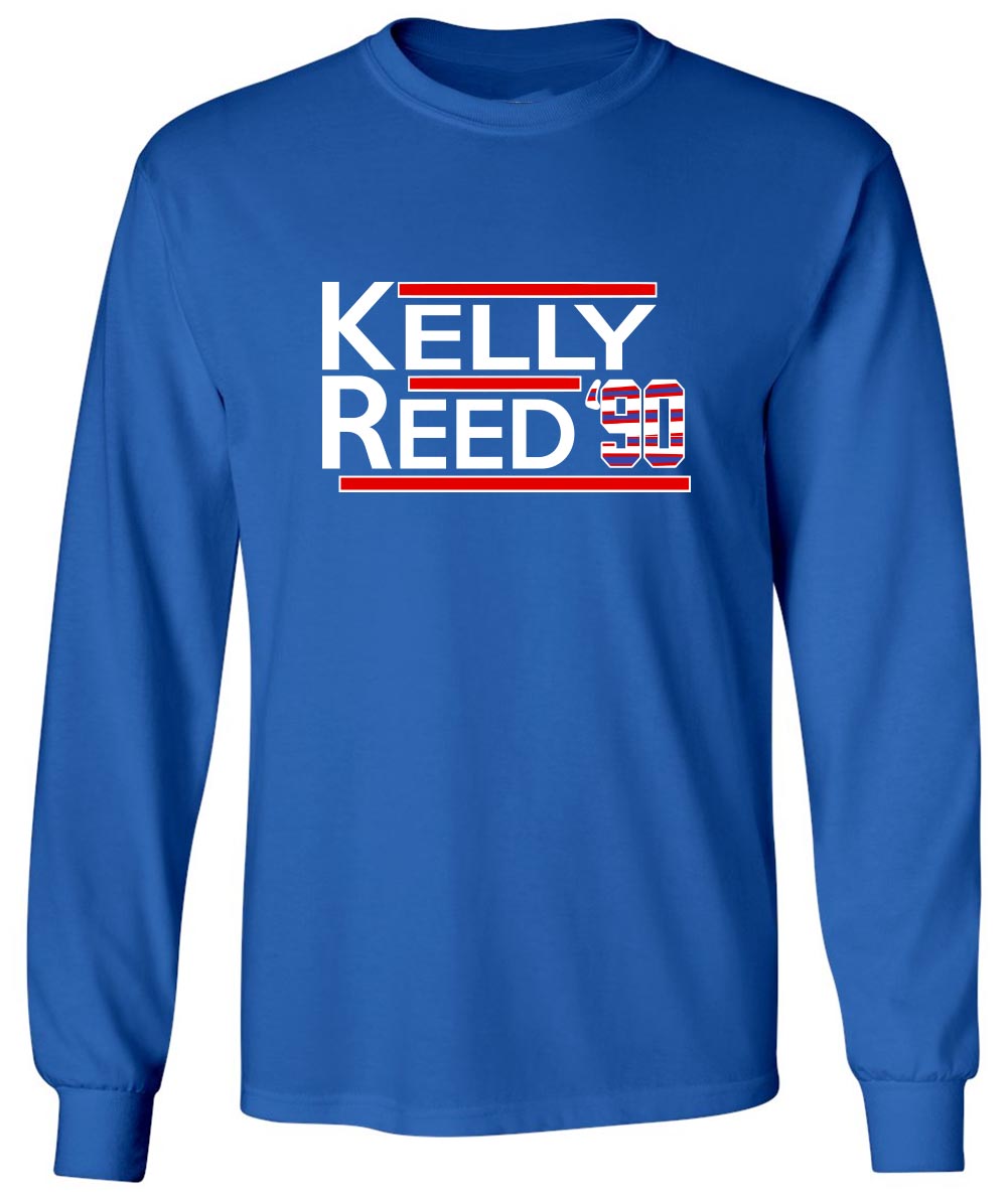 LONG SLEEVE BLUE Jim Kelly Andre Reed 