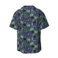 thumbnail image 4 of Goofa Magic Toads in Hats Printed Men's Casual Short-sleeved Shirt,Lightweight Breathable Button-down,Summer Casual men's top,Versatile Fashion shirt-X-Large, 4 of 7