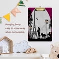 thumbnail image 7 of FMSHPON Eiffel Valentine's Day Clipboard Hardboard Wood Nursing Clip Board and Pull for Standard A4 Letter 13x9 inches, 7 of 7