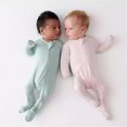thumbnail image 4 of Wamejoo Baby Boy Girl Pajamas Bamboo Rompers Footless Zipper Solid Color Long Sleeve Sleeper Jumpsuit Soft Loungewear Outfit, 4 of 4