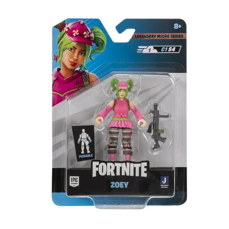Fortnite Zoey - Micro Legendary Series - 2.5 inch Figure with Light Machine Gun