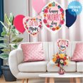 thumbnail image 4 of 9 inch Satin Love You Mom Blossoms Mini Shape (Air-Fill Only) Foil Mylar Balloon - Party Supplies Decorations, 4 of 4