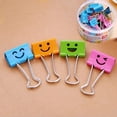 thumbnail image 1 of Smiley Paperclips 25mm Folding Staples, 48pcs Metal Staples Jaw Clips, 1 of 4