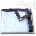 thumbnail image 1 of Lona transparente Bexikou de 2,0 x 4 m, impermeable, con ojales, para invernadero, a prueba de polvo y lluvia, cubierta de suelo de polietileno para muebles de patio y coches., 1 of 7